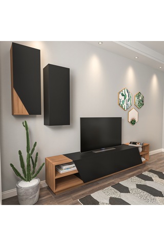 Zebra Tv Ünitesi Siyah Teak