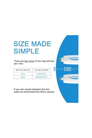 Siğil Sökücü Cilt Etiketi Temizleme Kalemi, Benleri Kaldırmak İçin Onarım Etiketli Set - Mavi Beyaz