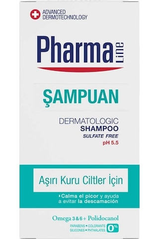Pharma Line Aşırı Kuru Ciltler için Şampuan 250 ML