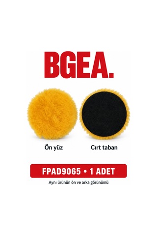 Bgea Premium Kuzu Postu Keçe Eko Sarı 6 İnç 150 Mm 1 Adet