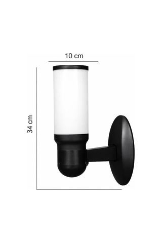 Zita Kule Bahçe Duvar Apliği 34 Cm E27 Duy Ip54 Dış Mekan Duvar Lambası Uv Dayanımlı Bahçe, Teras, Veranda Ve Yürüyüş Yolu Aydınlatması Ampul Hariç Diğer