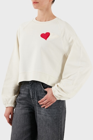 Emporio Armani Bayan Sweat Ew002122 Af12538 U1144 Ekru Ekru