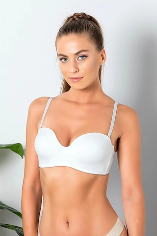 Moda Dua Gallipoli 11260 Bayan Stralez Lotus Push-up Sütyen ekru
