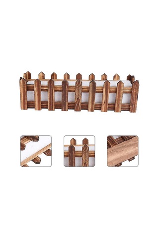 1 Adet Ahşap Çit Saksısı