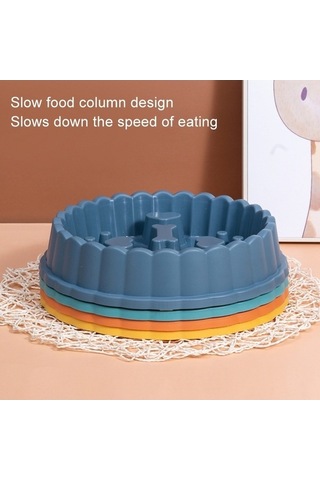 Dm Cbtx Yavaş Mama Kasesi - Boğulma Önleyici Köpek Ve Kedi Kabı, Yeşil