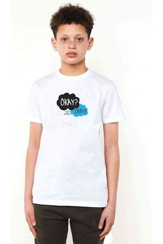 Tshirthane The Fault In Our Stars Baskılı Unisex Çocuk Beyaz T-Shirt