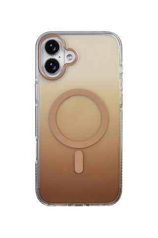 Apple Uyumlu iPhone 16 Plus Kılıf M-safe Şarj Özellikli Transparan Renk Geçişli Zore Toros Kapak