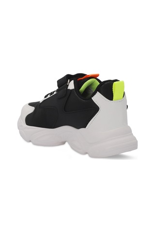 Slazenger NABIL Çocuk Cırt Cırtlı Siyah / Beyaz Günlük Spor Ayakkabısı