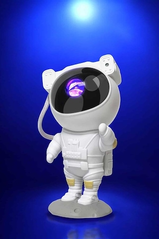 Çocuklara - 160 - Özel Projeksiyon Astronot Lamba - Csmo-tex - Speaker Sevimli