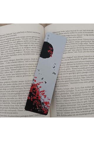 Kitap Ayracı - Kırmızı Çiçek Model1