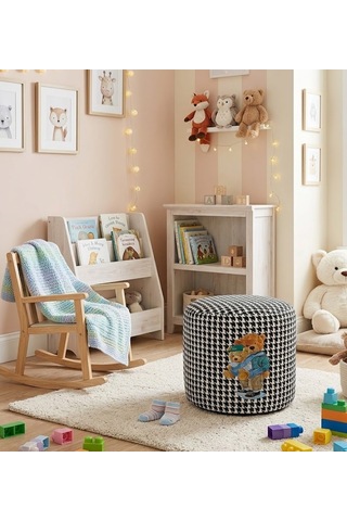 Missidea Elektronik Baskılı Silindir Puf Bear Çok Renkli