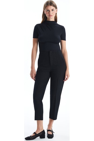 Lcw Vision Siyah Dik Yaka Kadın Body