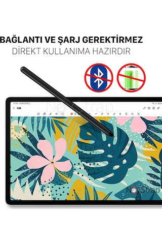 Novstrap Tablet Kalemi Stylus Spen Samsung Galaxy Tab S10 S9 S8 S7 Fe Ultra Plus S6 Lite İle Uyumlu
