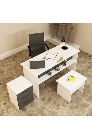 KALENDER DEKOR MERKÜR-1-2-3 OFİS BÜRO MASASI TAKIMI MRK14