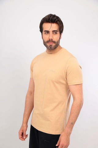 Fore Sport Erkek Bisiklet Yaka T-shirt Bej