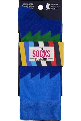 Desenli Erkek Soket Çorap-1859 Çok Renkli