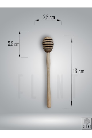 El Yapımı Ahşap Bal Kaşığı Reçel Pekmez Kaşığı 16cm 2adet
