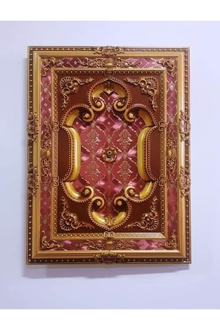 Kahve Eskitme Saray Tavan Göbek 90x120 Cm