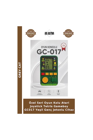 Özel Seri Oyun Kolu Atari Joystick Tetris Gameboy Gc017 Yeşil Genç Jetonlu Cihaz