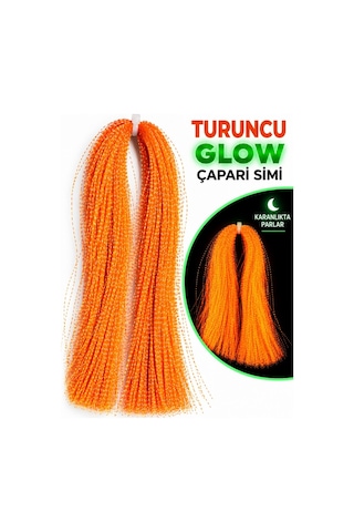Ea genset Karanlıkta Parlayan Fosforlu Turuncu Glow Uv Çapari Simi