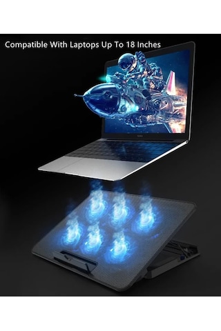 Şok Soğutma Profesyonel Dizüstü Bilgisayar Notebook Soğutucu Laptop Stand Işıklı Oyuncu Laptoplarına Özel 8 Büyük Fanı İle Hızlı Soğutma 2 Usb Giriş A8