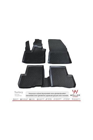 Dacia Lodgy Paspas 2013 2021 Arası 3D Havuzlu Wöller Paspas