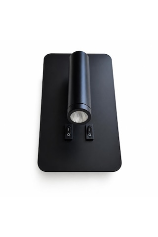 Lampist Lp-3850 13w Led Duvar Aplik 3200k Günışığı Düğmeli Duvar Aydınlatmalı Siyah