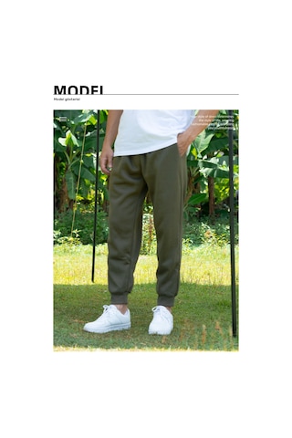 Sonbahar Ve Kış Düz Renk Erkek Bağcıklı Eşofman Altı Erkek İnce Polar Spor Pantolonu Mavi