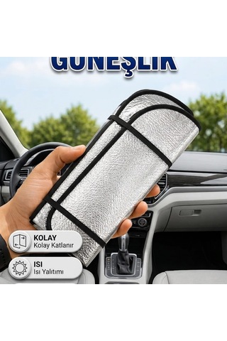 Katlanabilir Isı Yalıtımlı Araç Ön Cam Güneşliği Renault Megane Honda Civic Opel Astra Ford Focus