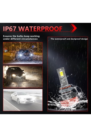 Ebitda Yüksek Performanslı Led Far 120.000lm, Ip69k Su Geçirmez, 6000k - Çift Bakır Soğutmalı, 50.000 Saat Ömürlü