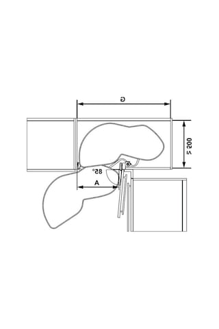 Moveboard Köşe Kiler Mekanizması Sol Gri