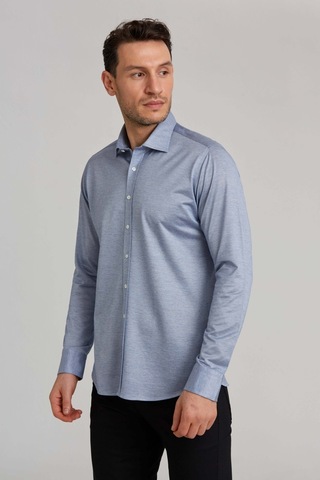 Bisse Platınıum Regular Fit Gömlek Mavi Pltg018 D35 Mavi