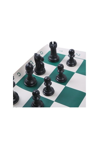 Sones Taşıma Çantasıyla Birlikte 34,5 Cm Katlanabilir Taşınabilir Satranç Takımı