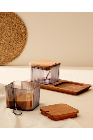 Madame Coco Renard Ahşap Kapaklı Baharatlık 2'li Bhrt0000000012500 Ml-füme