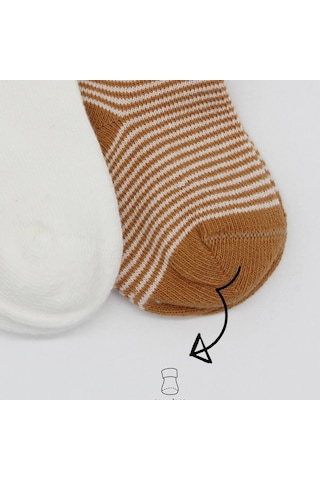 Bistyle Big Heart Penye Soket Çorap 2'li Bs10117 Hardal Hardal