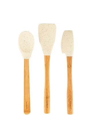 Zolly - 3 Lü Spatula Seti Beyaz Büyük