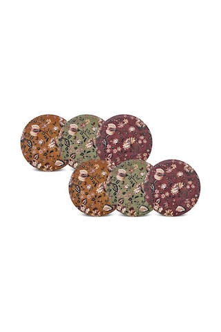 Karaca Lorien 6 Parça Porselen Pasta Seti 19 Cm Çok Renkli
