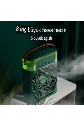 Buzlu Buharlı Serinletici Vantilatör Fan Mini Taşınabilir Usb Kişisel Su Buharlaşma Usb Kablolu Fan
