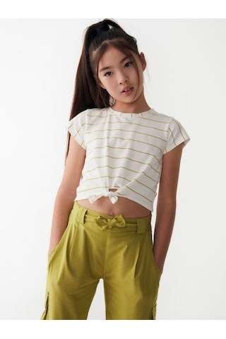 Nk Kids Kız Çocuk Pamuklu Marigold Tshirt-13985 Ekru Ysl