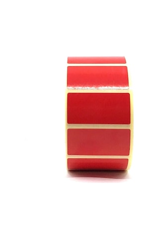 Mikronbil 20X40 1000'li Lamine Termal Etiket Kırmızı