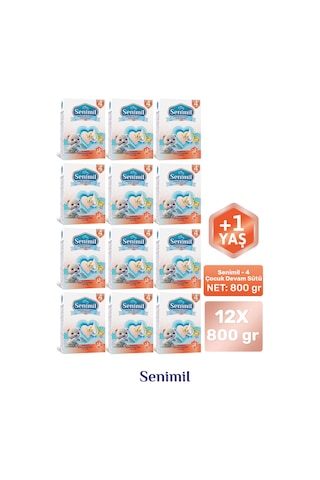Senımıl 4 Çocuk Devam Sütü 800 G 12 Adet