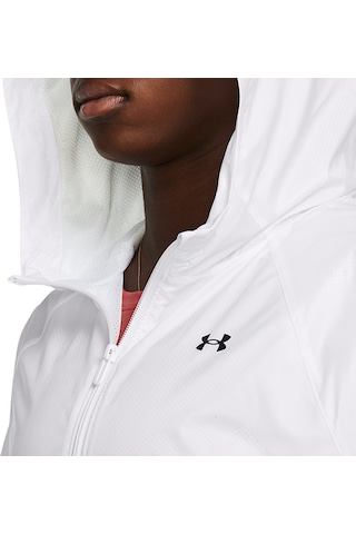 Under Armour Rival Sport Kadın Beyaz Kapüşonlu Ceket Beyaz