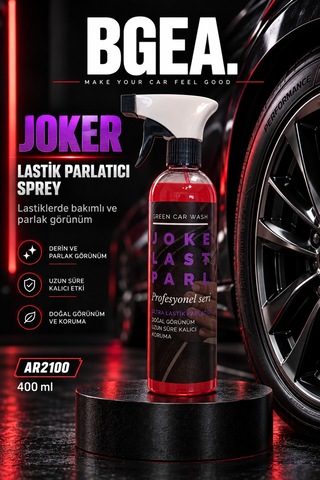 Bgea Green Car Wash Joker Lastik Parlatıcı Sprey 400 Ml