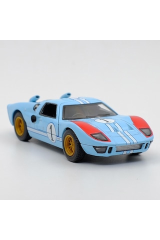 Soulader Kinsmart 1/32 Ölçekli 1966 Ford Gt40 Mkıı Alaşım Model Araç - Çek-bırak Fonksiyonlu Retro Spor Araba - Koleksiyon Ve Oyuncak Hediyelik