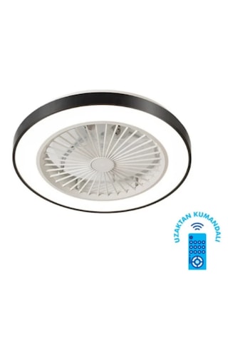 Vanti Kcf297 15w Ledli Dekoratif Tavan Vantilatörü Siyah