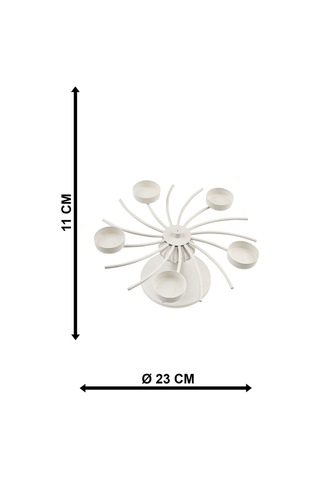 Pelikan 5.li Tealight Mumluk Beyaz