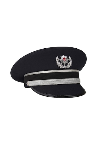 Pls Tören Amir/komiser Şapkası Amir/komiser Tören Kepi Lacivert