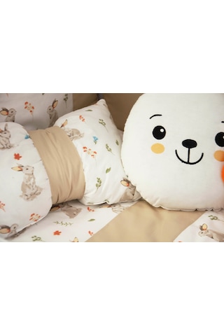Park Yatak Bebek Uyku Seti Nevresim Takımı Bunny Kahverengi 70x110 - 70x120