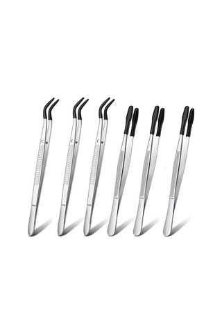 Hha Adet Lastik Uçlu Cımbız Pvc Silikon Hassas Cımbız Siyah