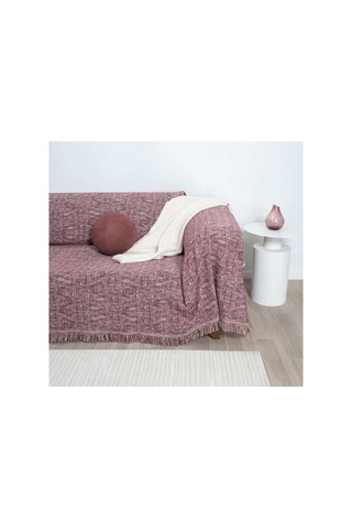 Çok Amaçlı Pamuklu Örtü- Kanepe-koltuk Şalı-koltuk Örtüsü 170x220-768 Bordo
